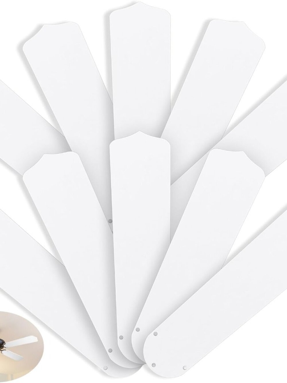 Lineshading 10 Pack 20 Replacement Fan Blades for 52 Ceiling Fan Waterproof Weat